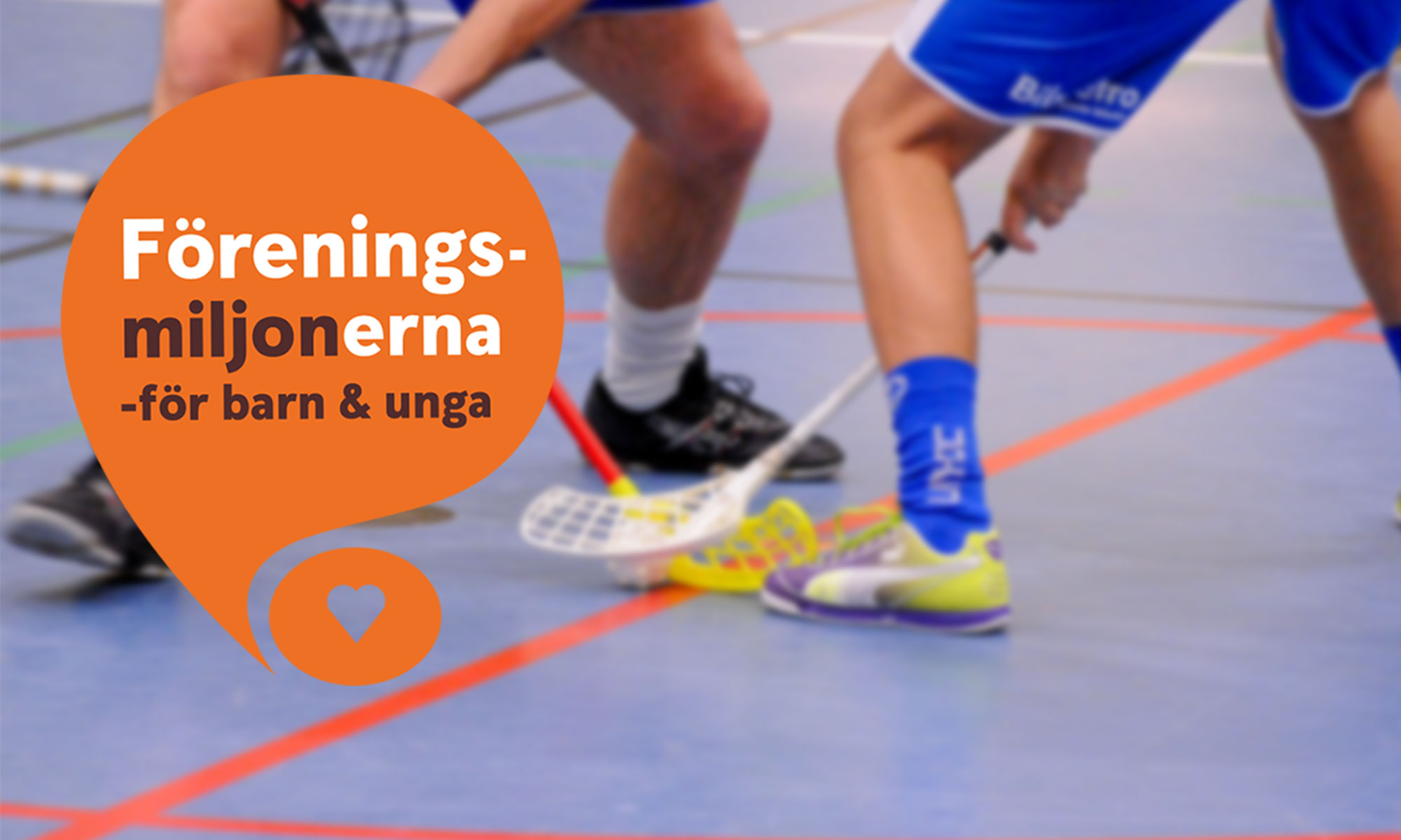 Tekning i innebandy mellan två spelare
