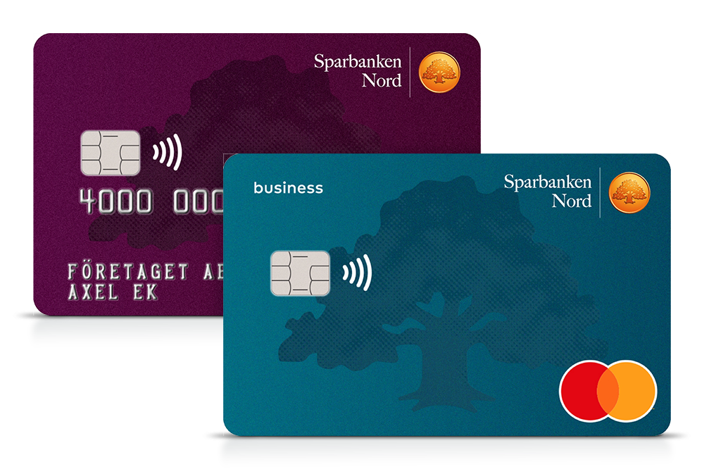 Mastercard Bankkort Business och Visa Business Card