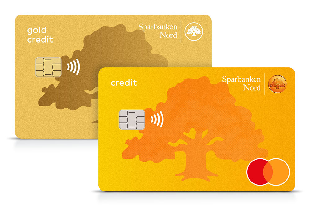 Betal- och kreditkort Mastercard och Mastercard Guld