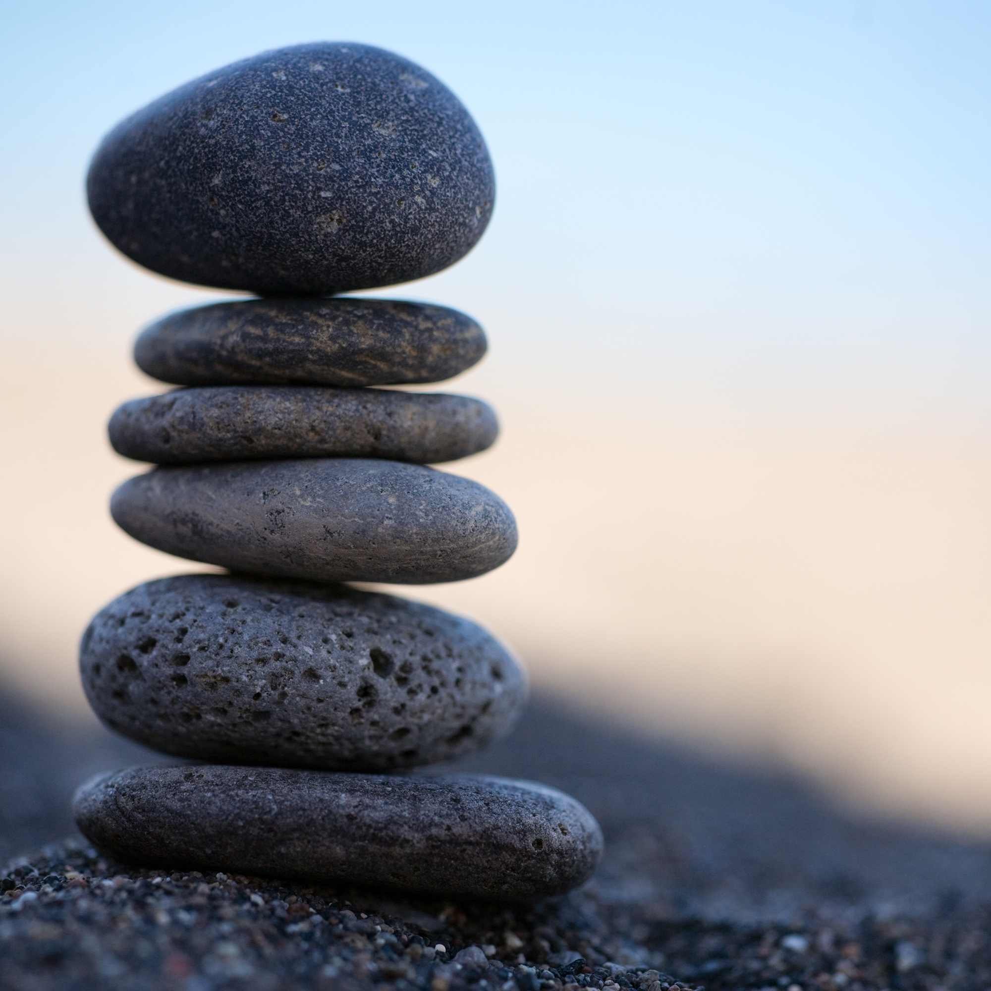 stenar som illustrerar balans